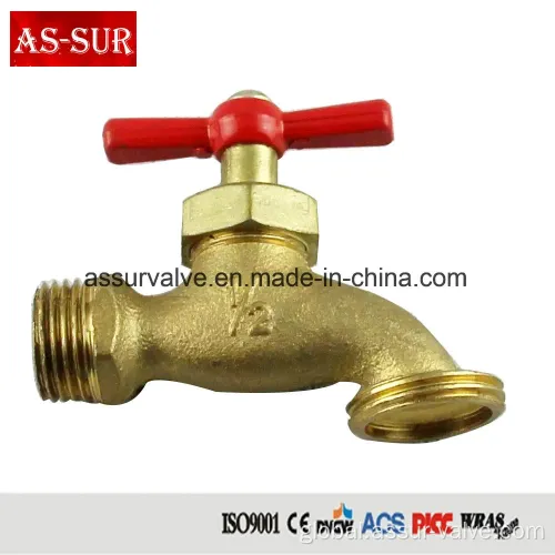 China Zinc Alloy Brass Bibcock Water Tap Faucet ASbb007 Factory